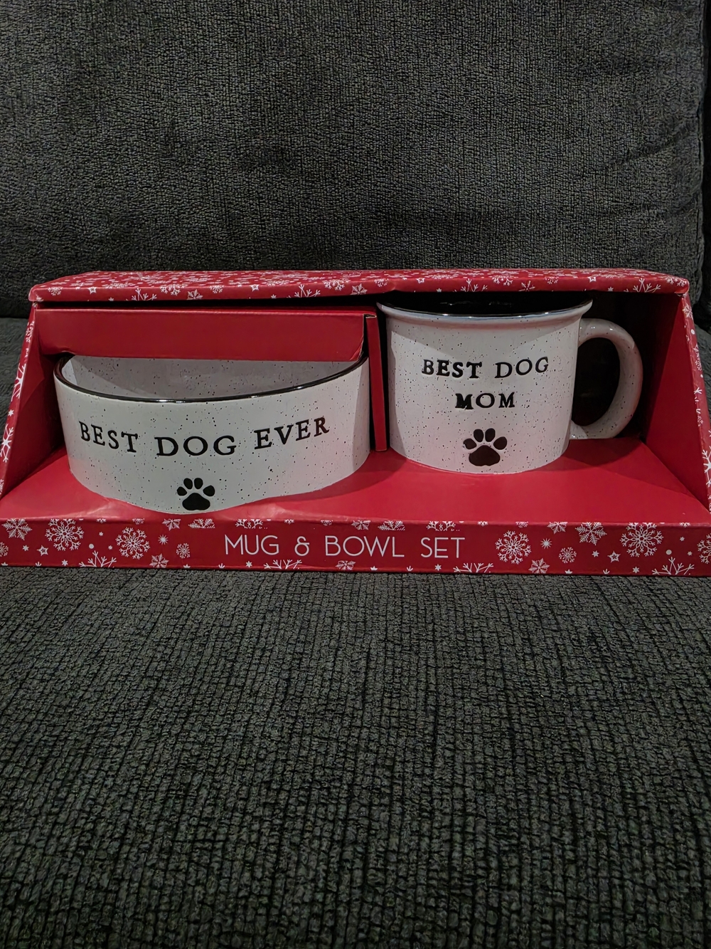 Best Dog Ever Mug & Bowl Set - White